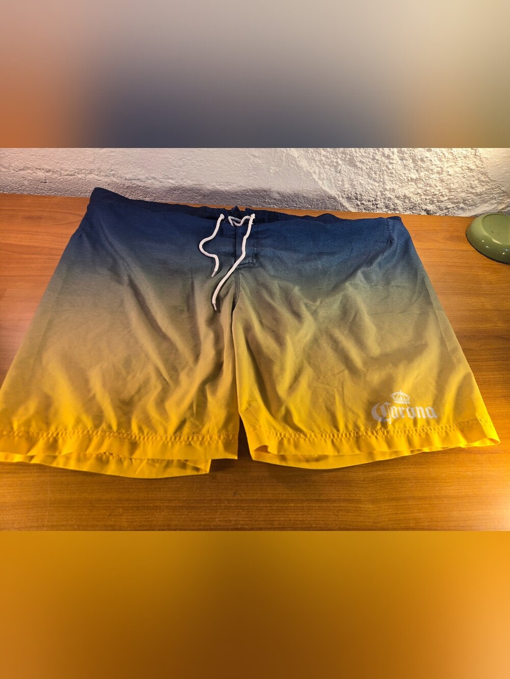 Men Swimwear XL Swim Trunks/Shorts Corona Blue And Yellow